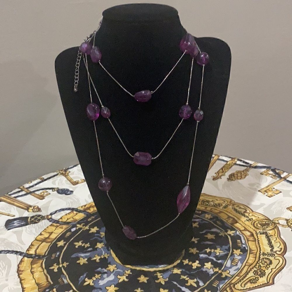 Vintage- long wrap necklace. Can be wrapped several times or worn long.